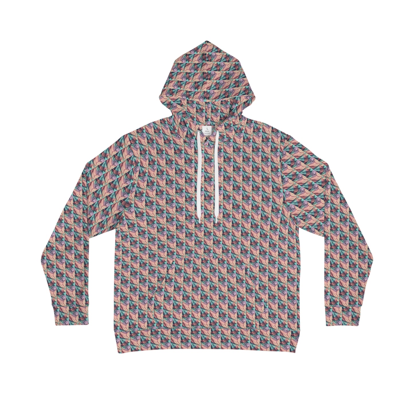 Multicolored white strand Men's Hoodie (AOP)