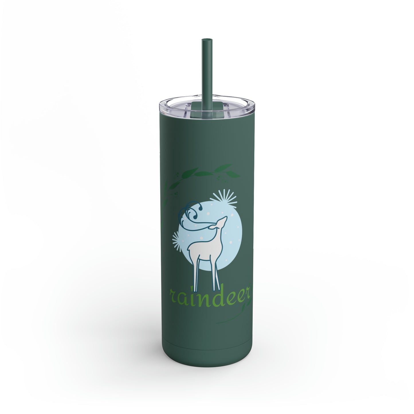 Reindeer Maars Maker Skinny Matte Tumbler, 20oz