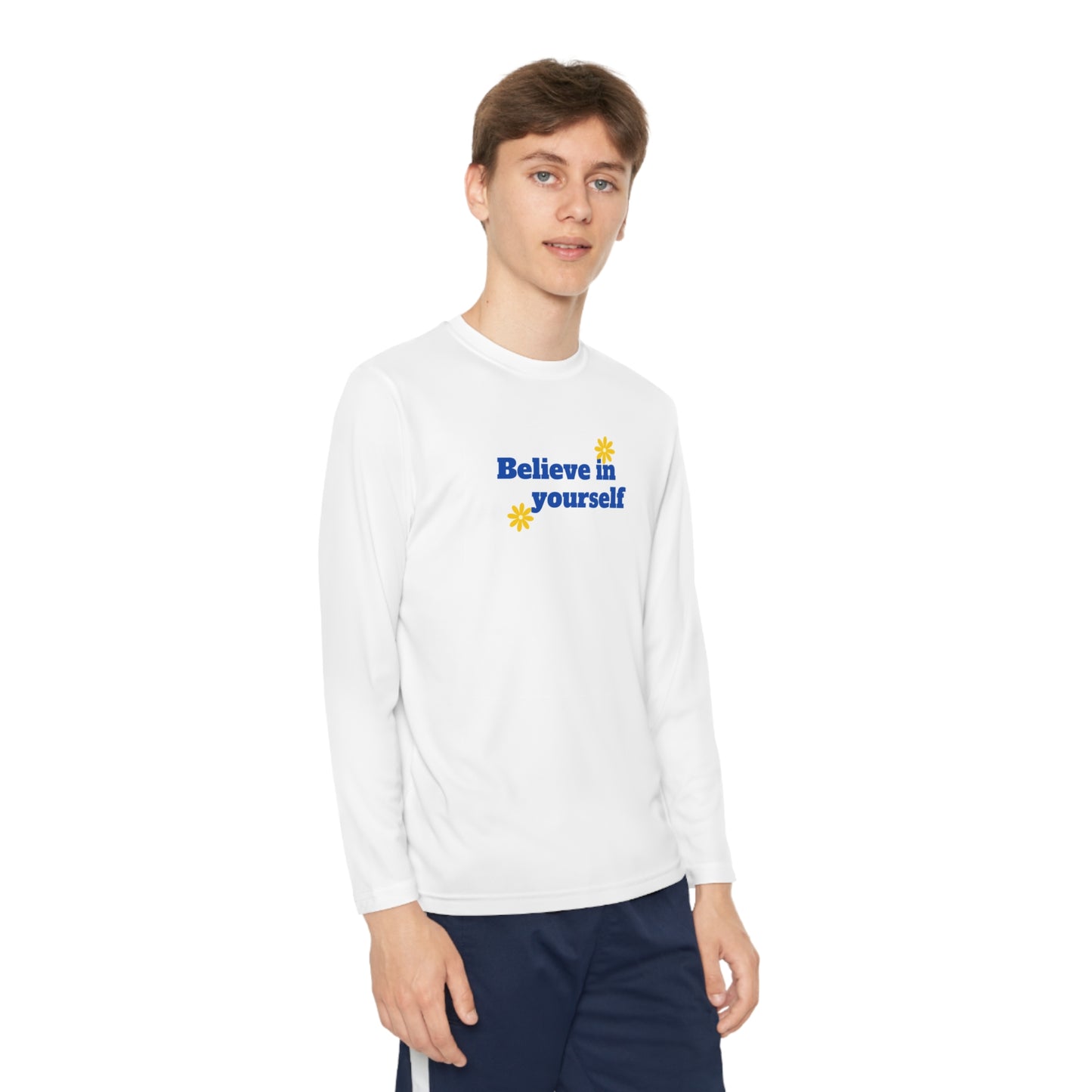 Believe In Yourself Youth Long Sleeve Competitor Tee