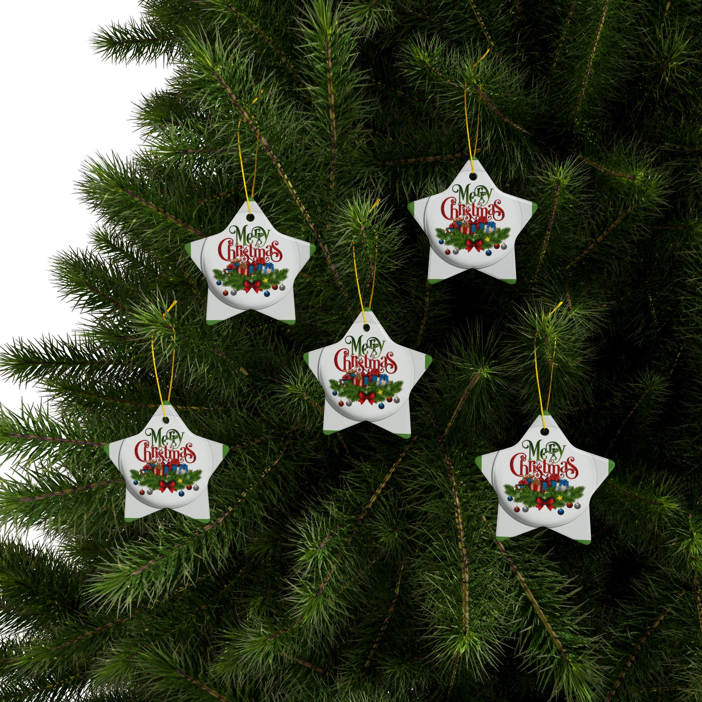 Christmas Ceramic Ornaments (1pc, 3pcs, 5pcs, 10pcs)