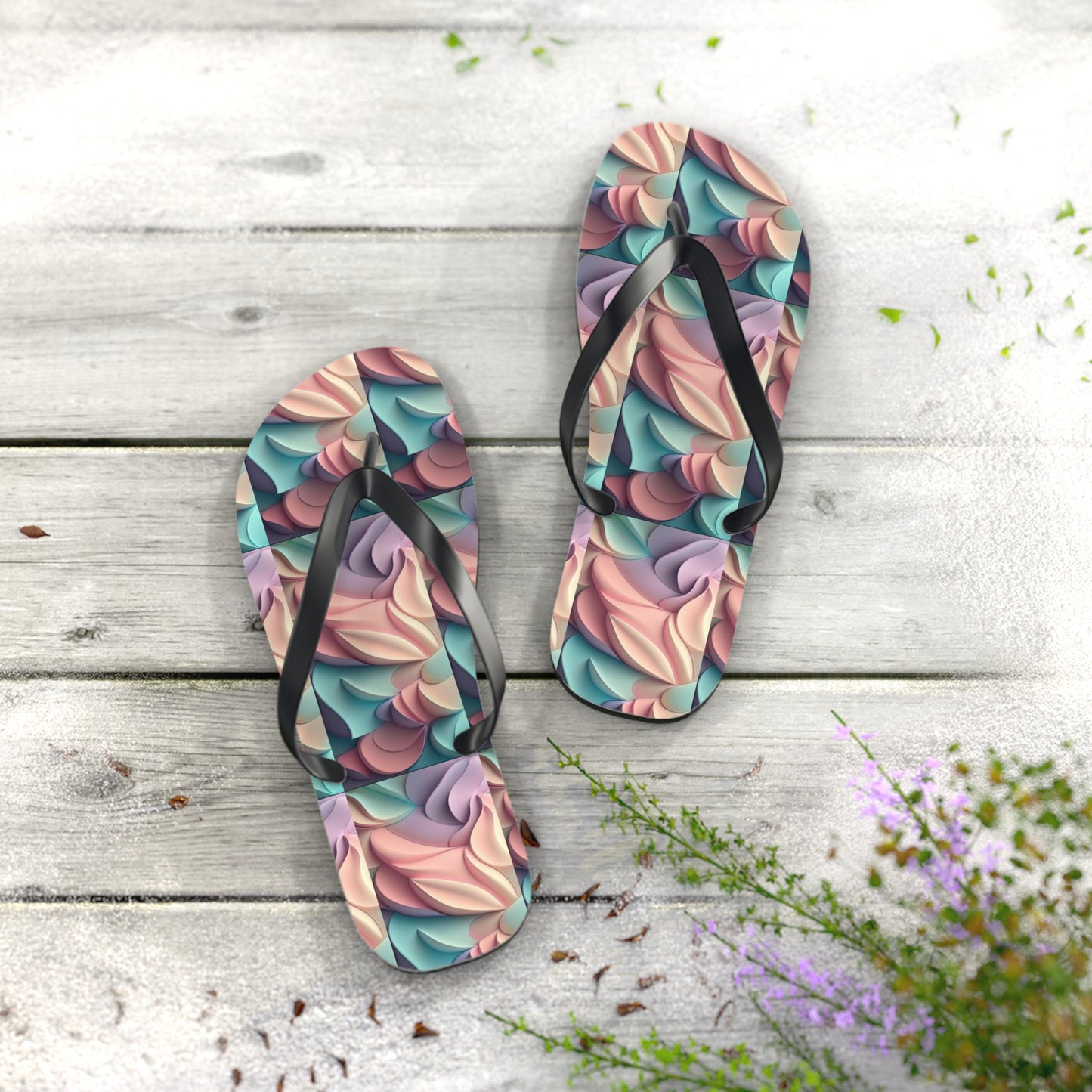 Multicolored Flip Flops