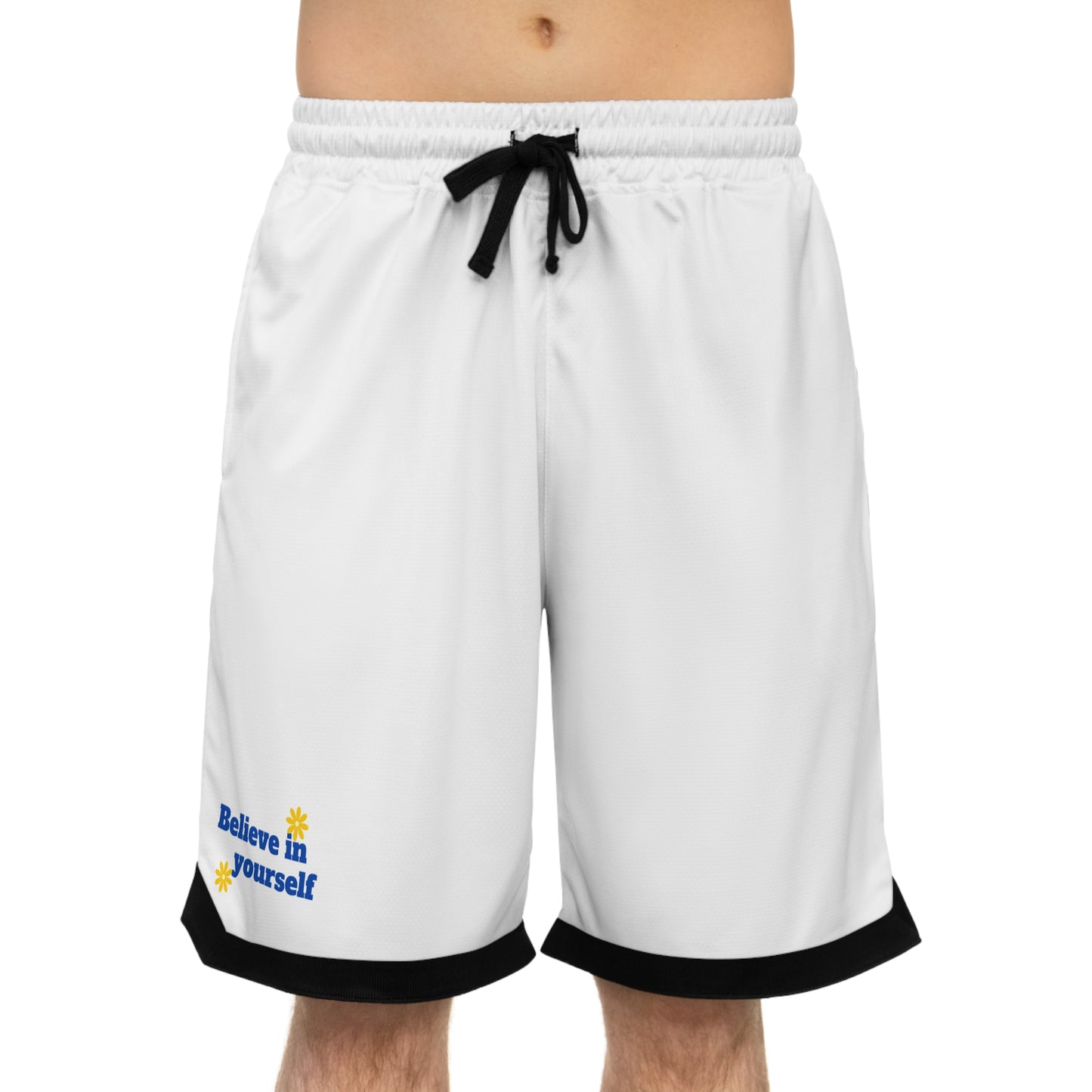 Believe in Yourself Basketball Rib Shorts (AOP)