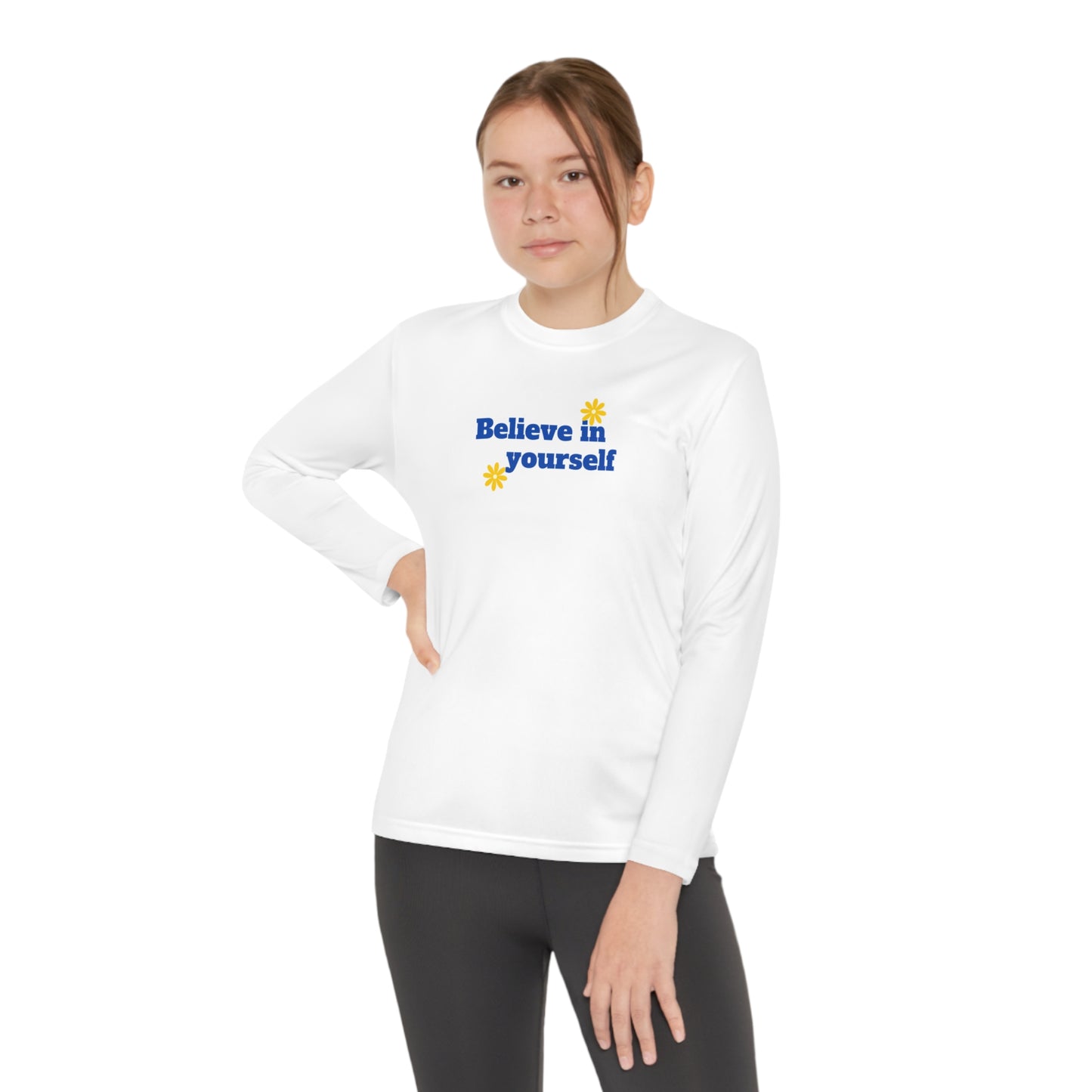 Believe In Yourself Youth Long Sleeve Competitor Tee