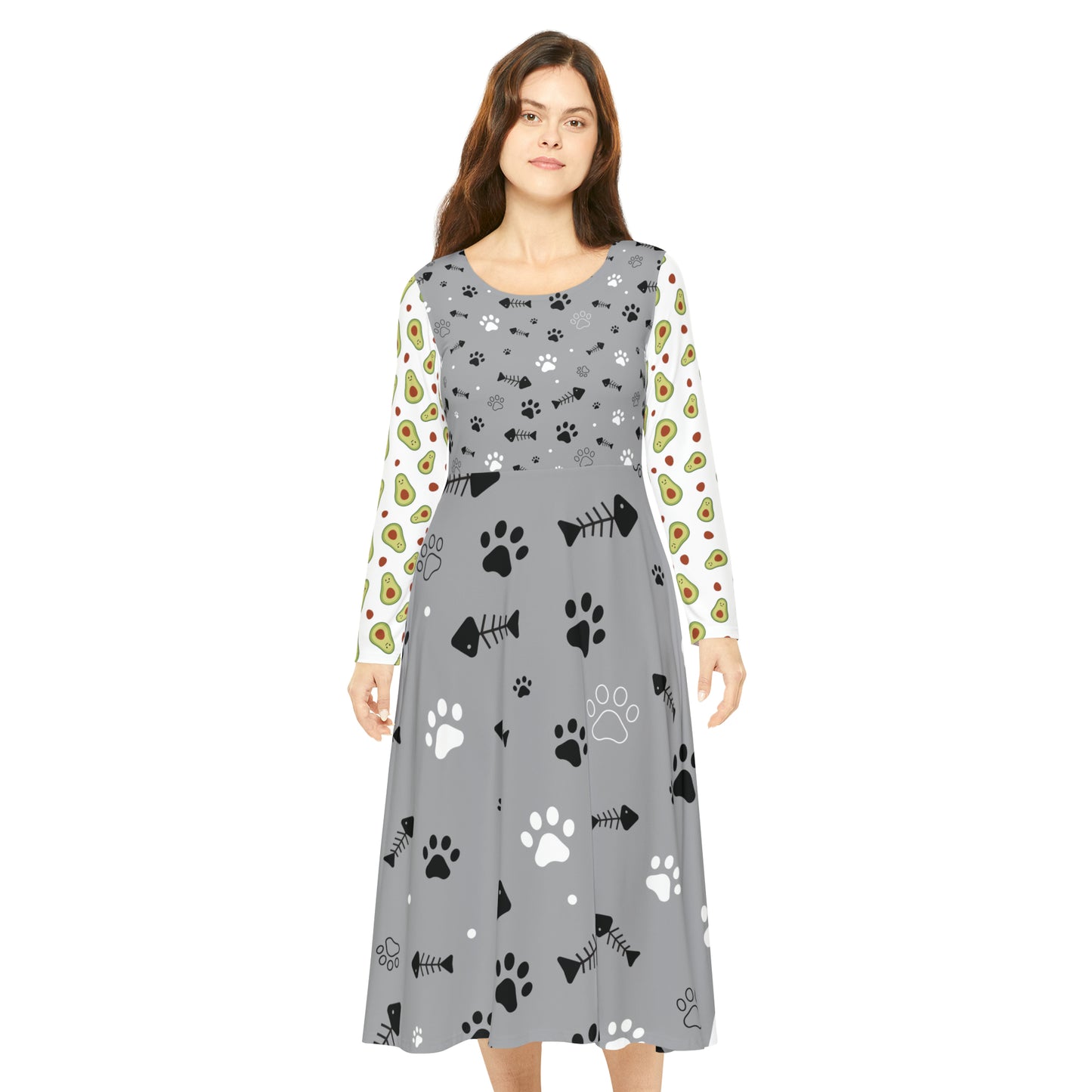 Women's Long Sleeve Dance Dress (AOP)