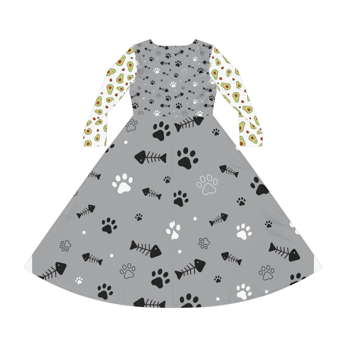 Women's Long Sleeve Dance Dress (AOP)