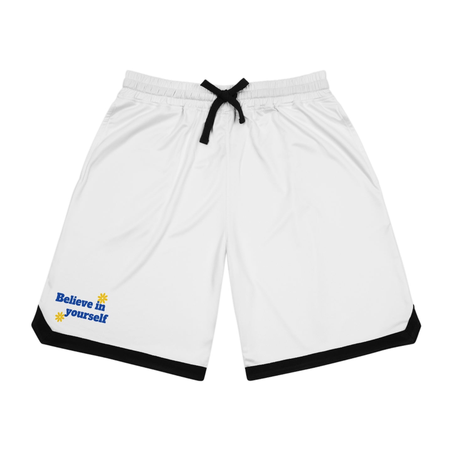 Believe in Yourself Basketball Rib Shorts (AOP)