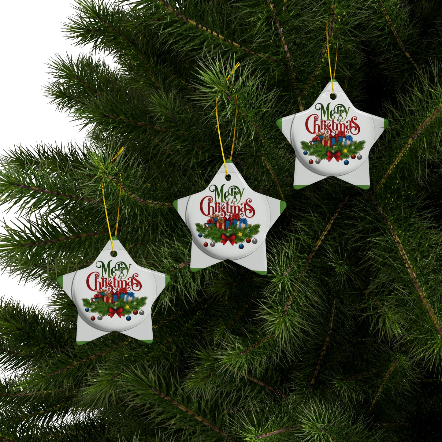Christmas Ceramic Ornaments (1pc, 3pcs, 5pcs, 10pcs)