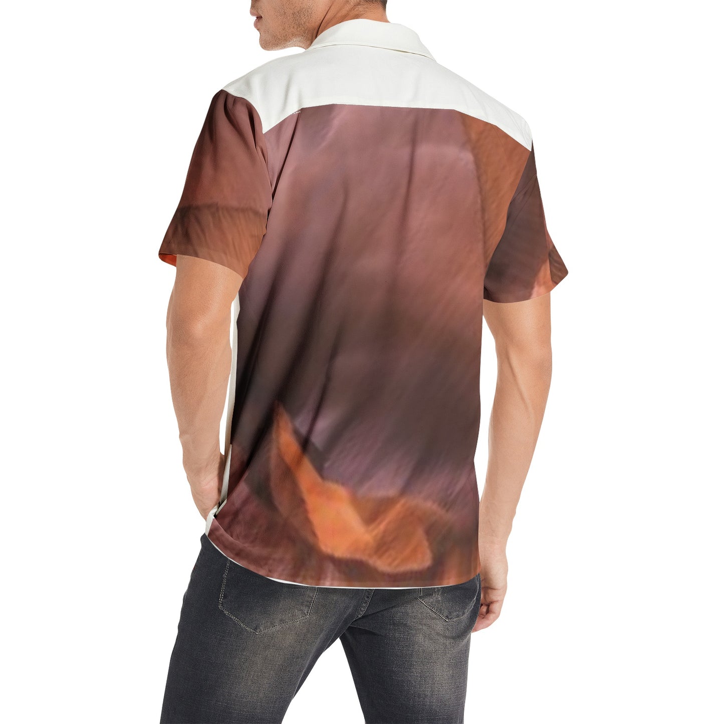 Multicolored Men's All-over print Short Sleeve Shirts