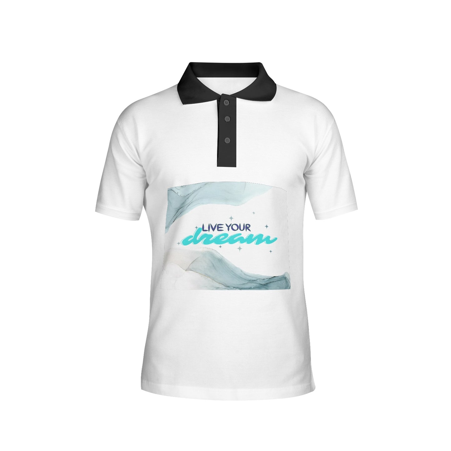 Live Your Dream Men's All-Over Print Polo Shirts