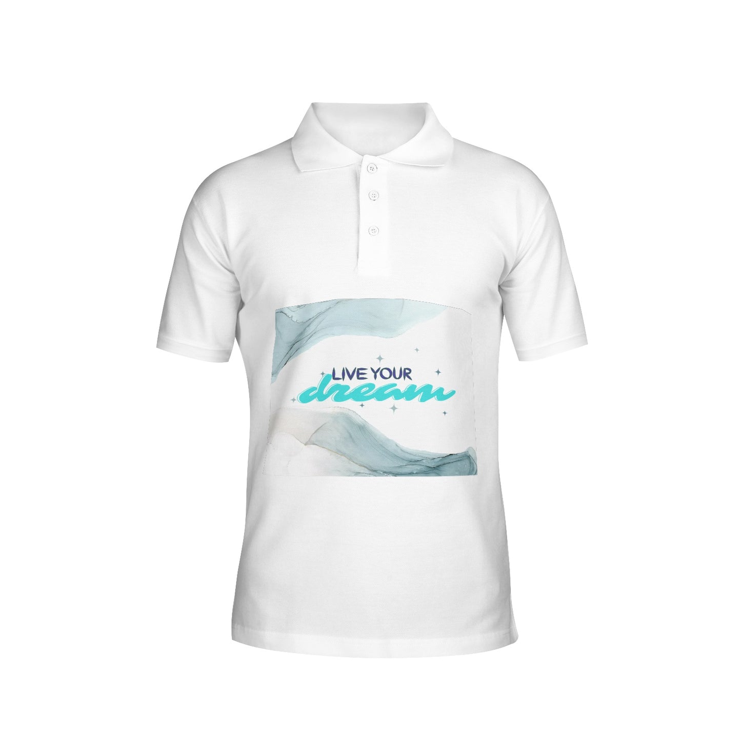 Live Your Dream Men's All-Over Print Polo Shirts