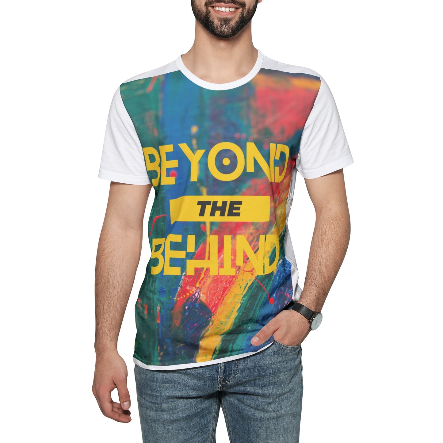 Beyond the Behind Unisex All-over Print Cotton T-Shirts