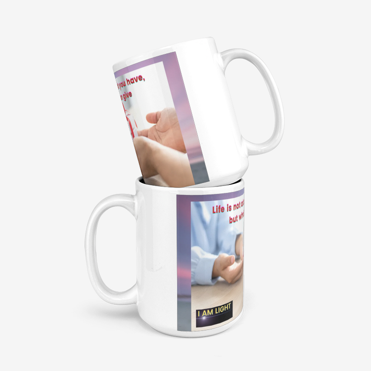 Life Is Not About What You Have Classic Glossy Mug