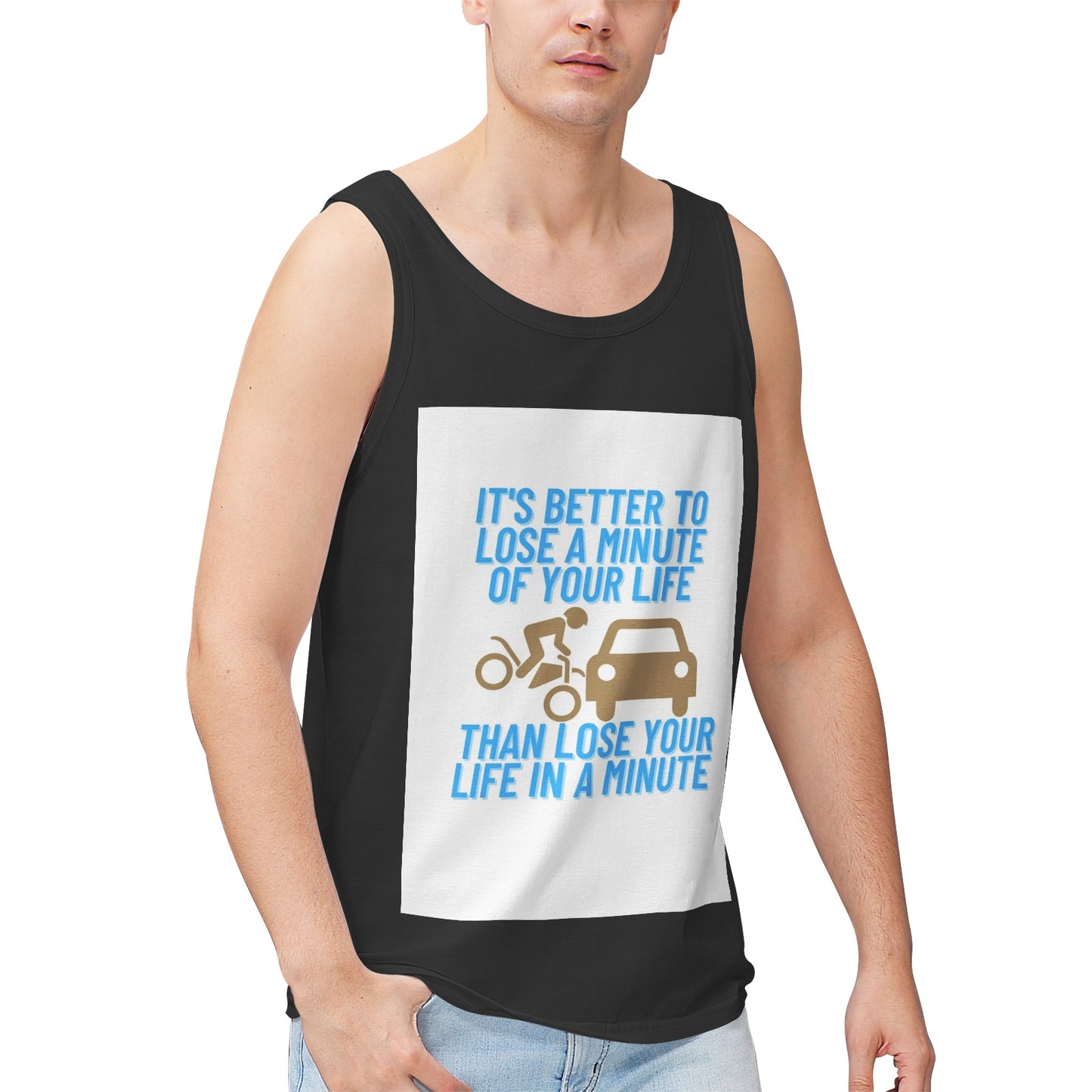 Multicolored Men's 100% Cotton Tank