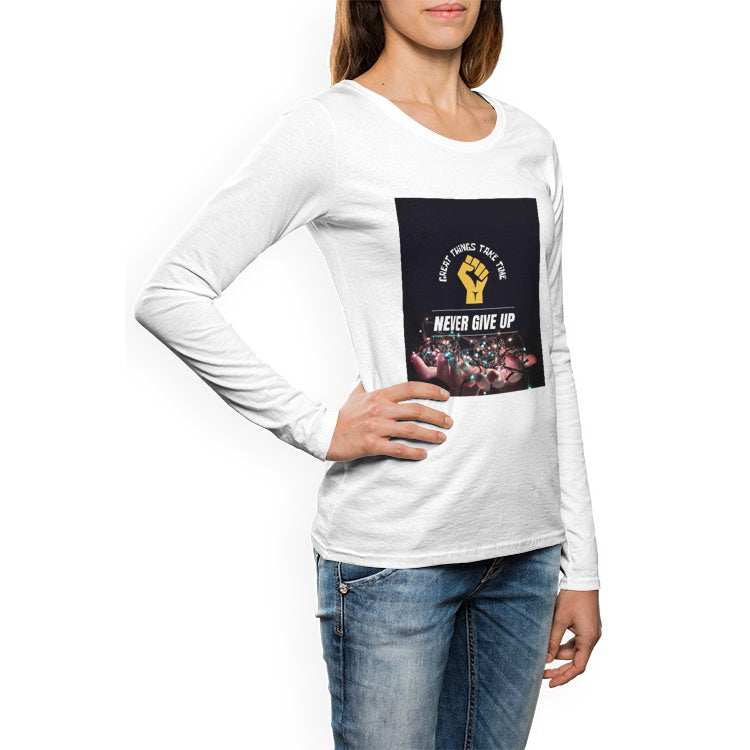 Women's Crew Neck Long sleeve T-shirt