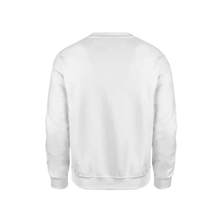 White Men's Crew Neck Sweatshirt