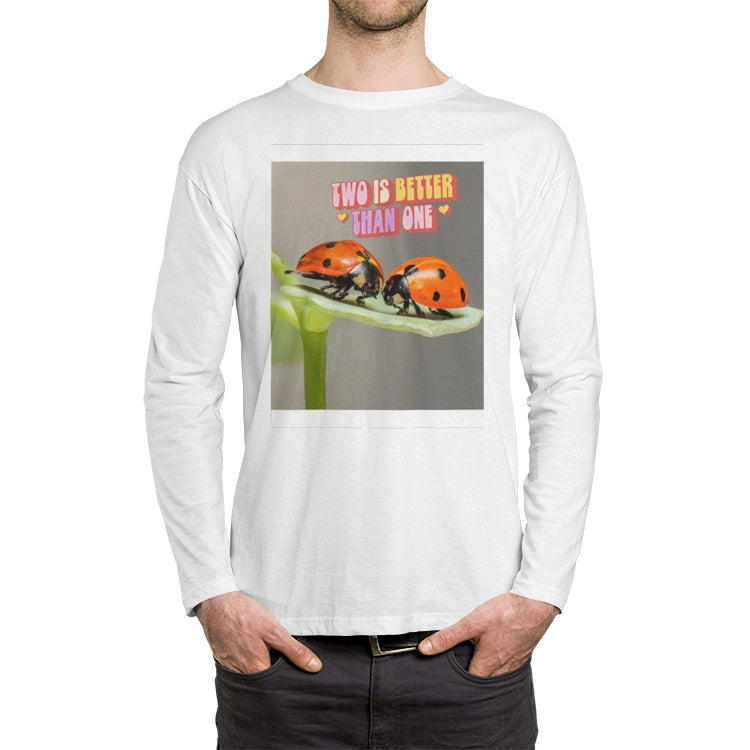 Two Are Better Than One Men's Crew Neck Long sleeve T-shirt
