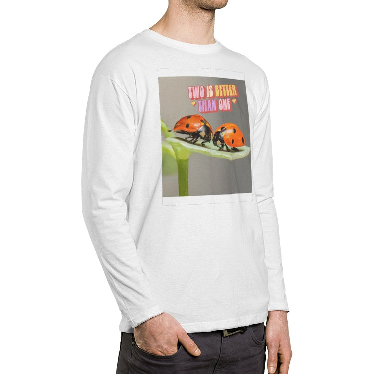 Two Are Better Than One Men's Crew Neck Long sleeve T-shirt