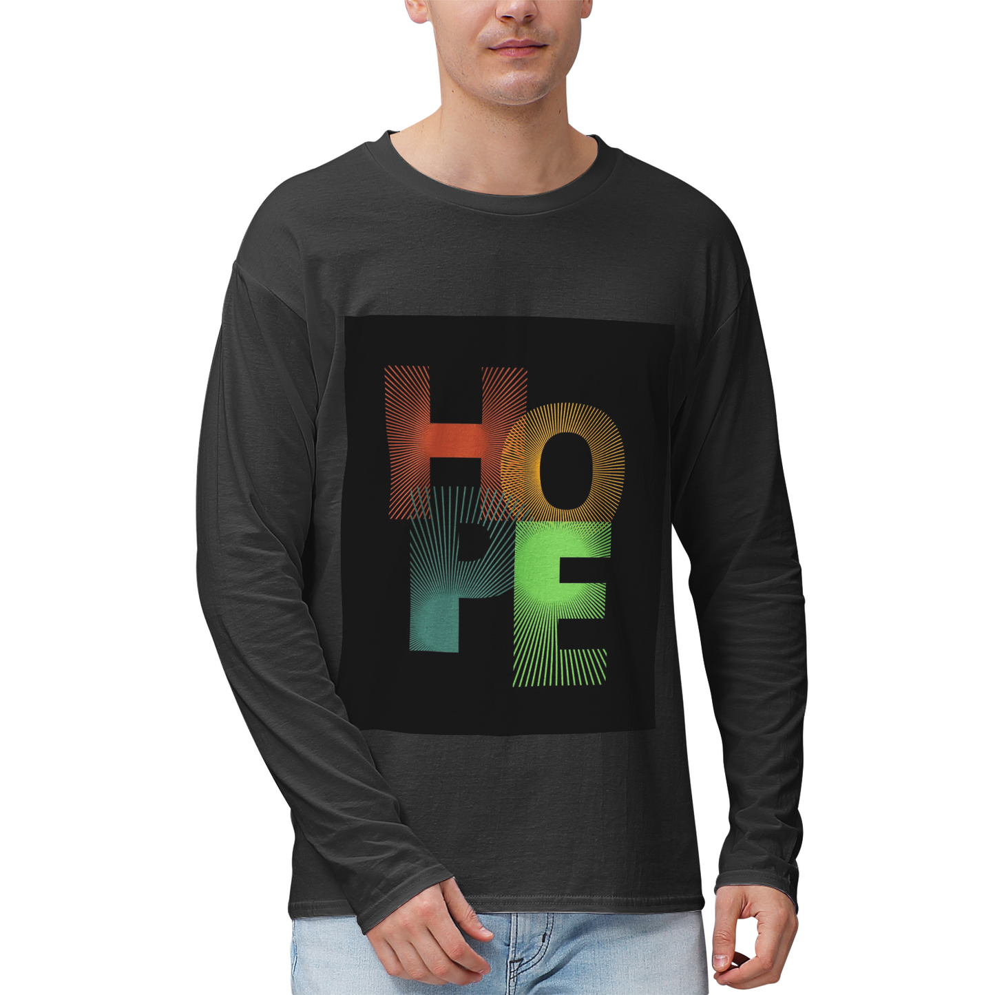 Hope Men's 100% Highweight Cotton Long Sleeve Shirts