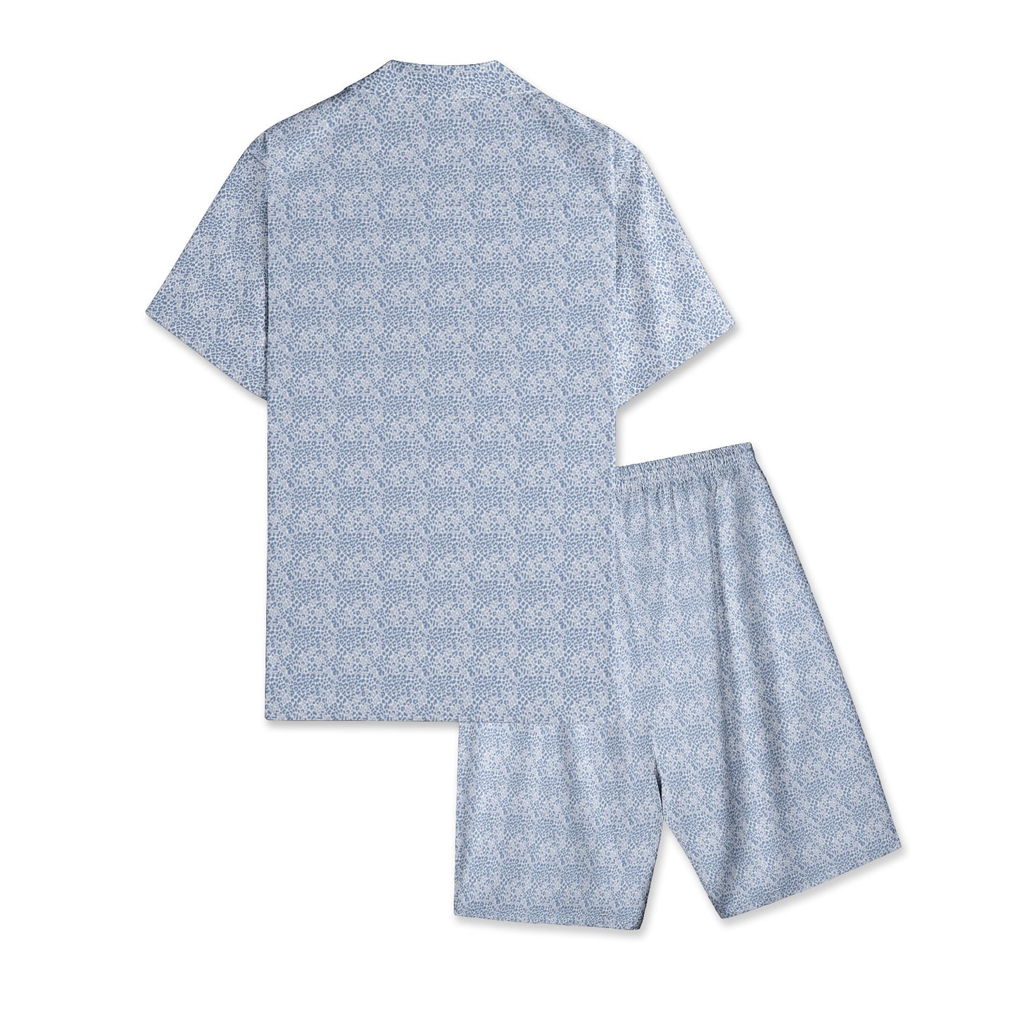 Blue sea Men's All-Over-Print Hawiian Shirt Sets