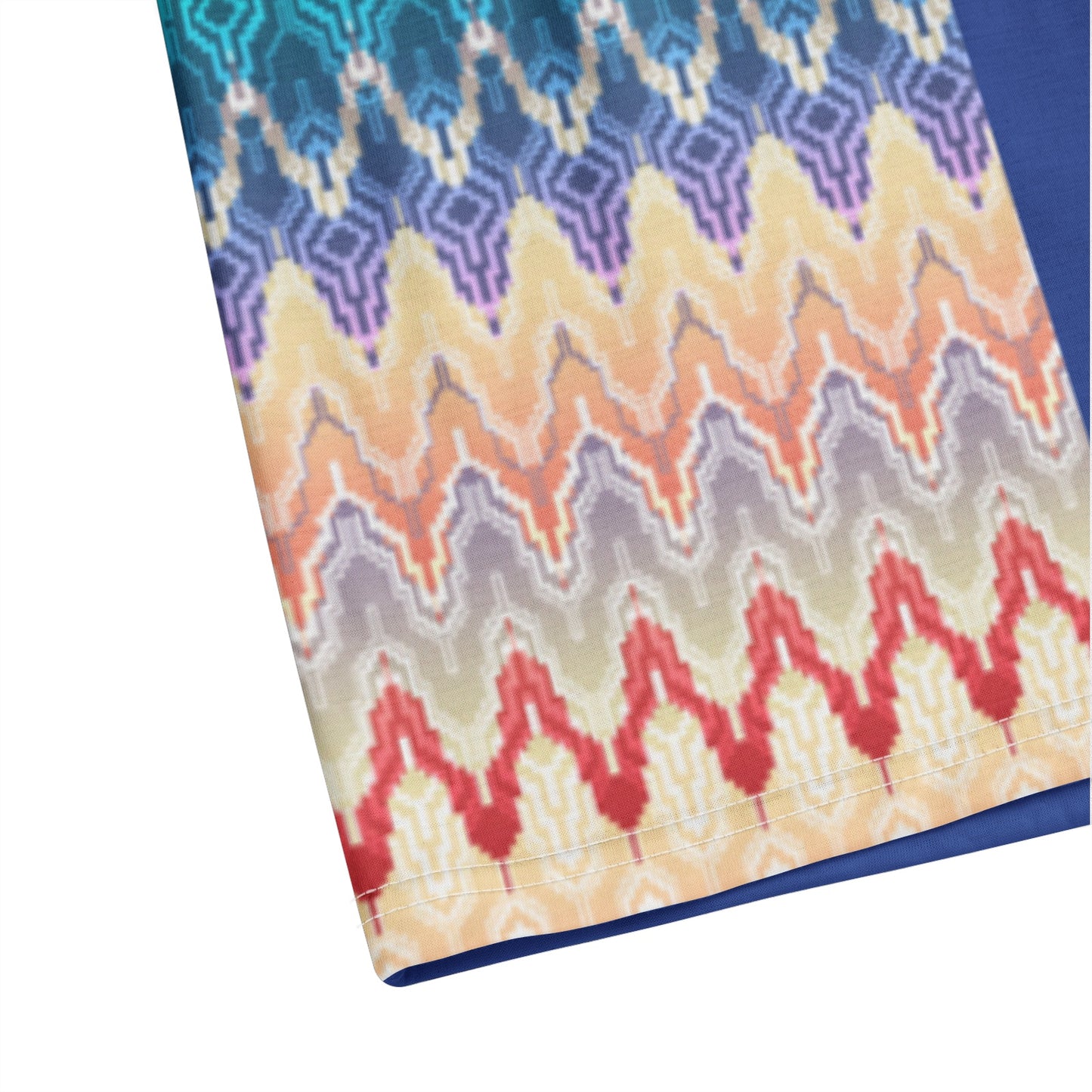 Bluish Men's All-Over-Print Polo Shirts