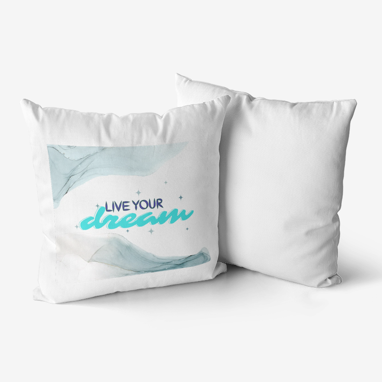 Live Your Dream Home Goods Premium Hypoallergenic Throw Pillow