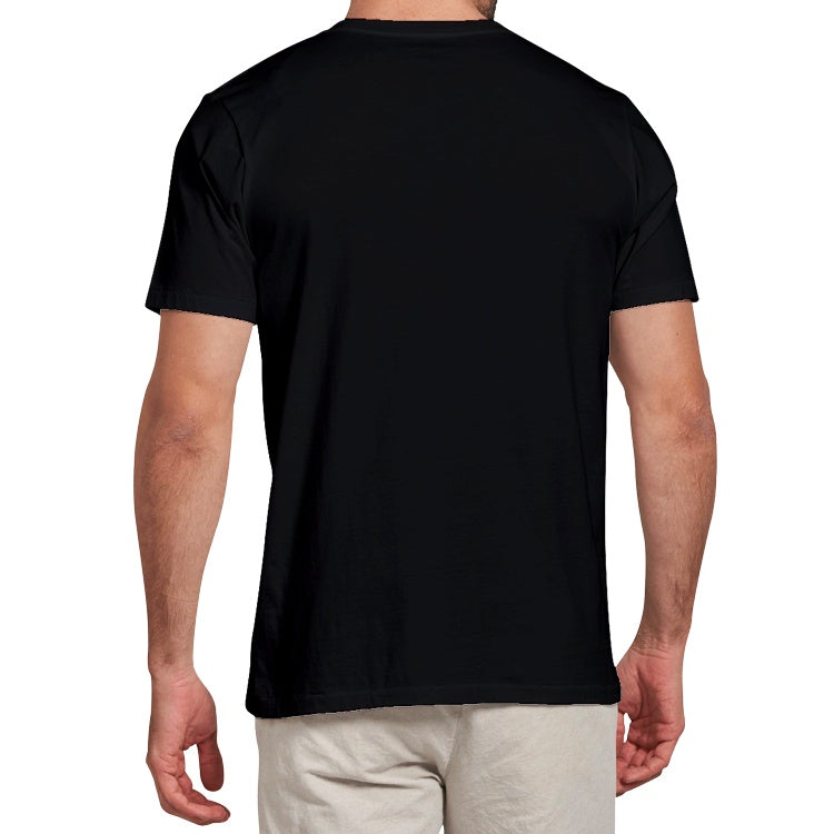 Black colored Men's Heavy Cotton Adult T-Shirt