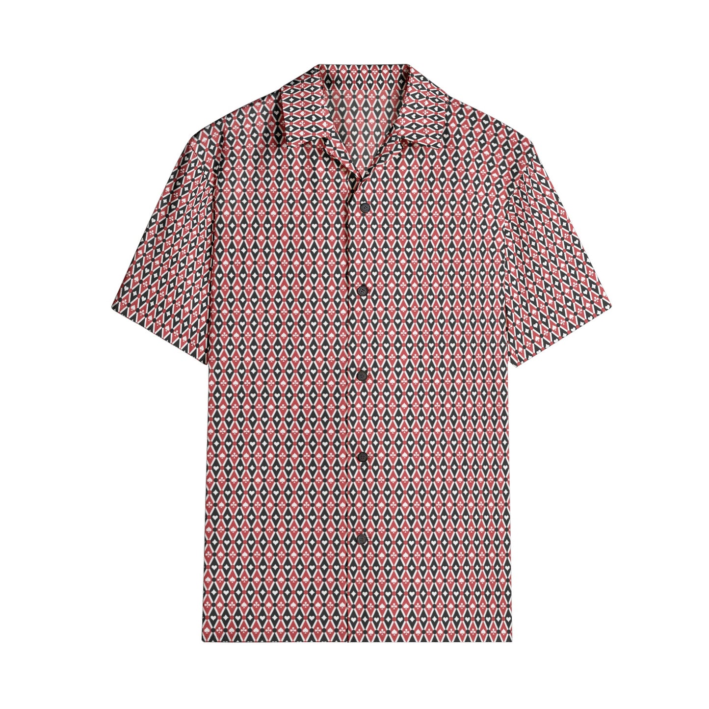 Reddish Blue Men's All-over print Short Sleeve Shirts