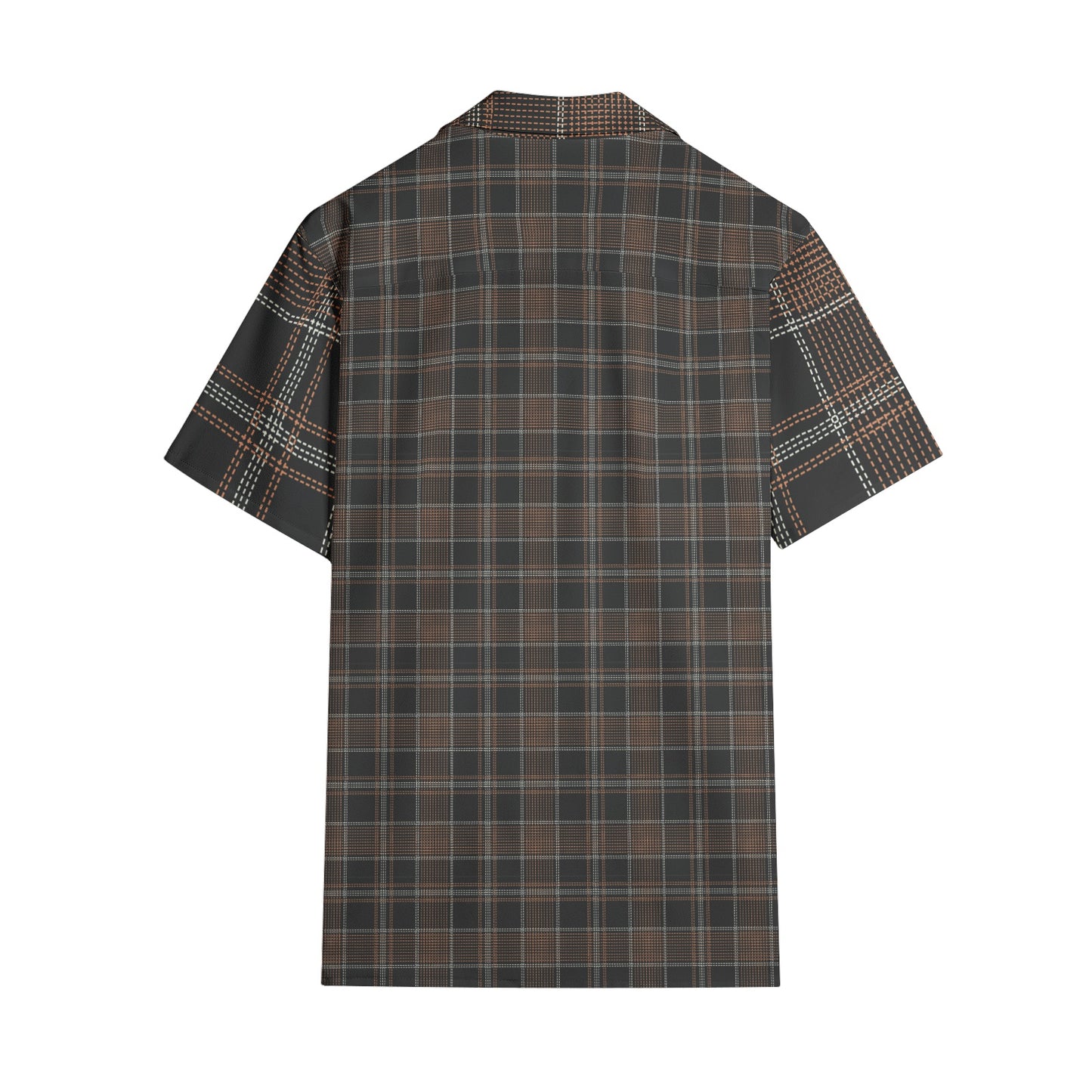 Ash Brown Men's All-over print Short Sleeve Shirts
