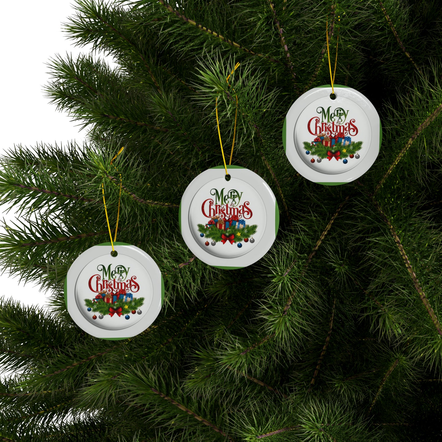 Christmas Ceramic Ornaments (1pc, 3pcs, 5pcs, 10pcs)