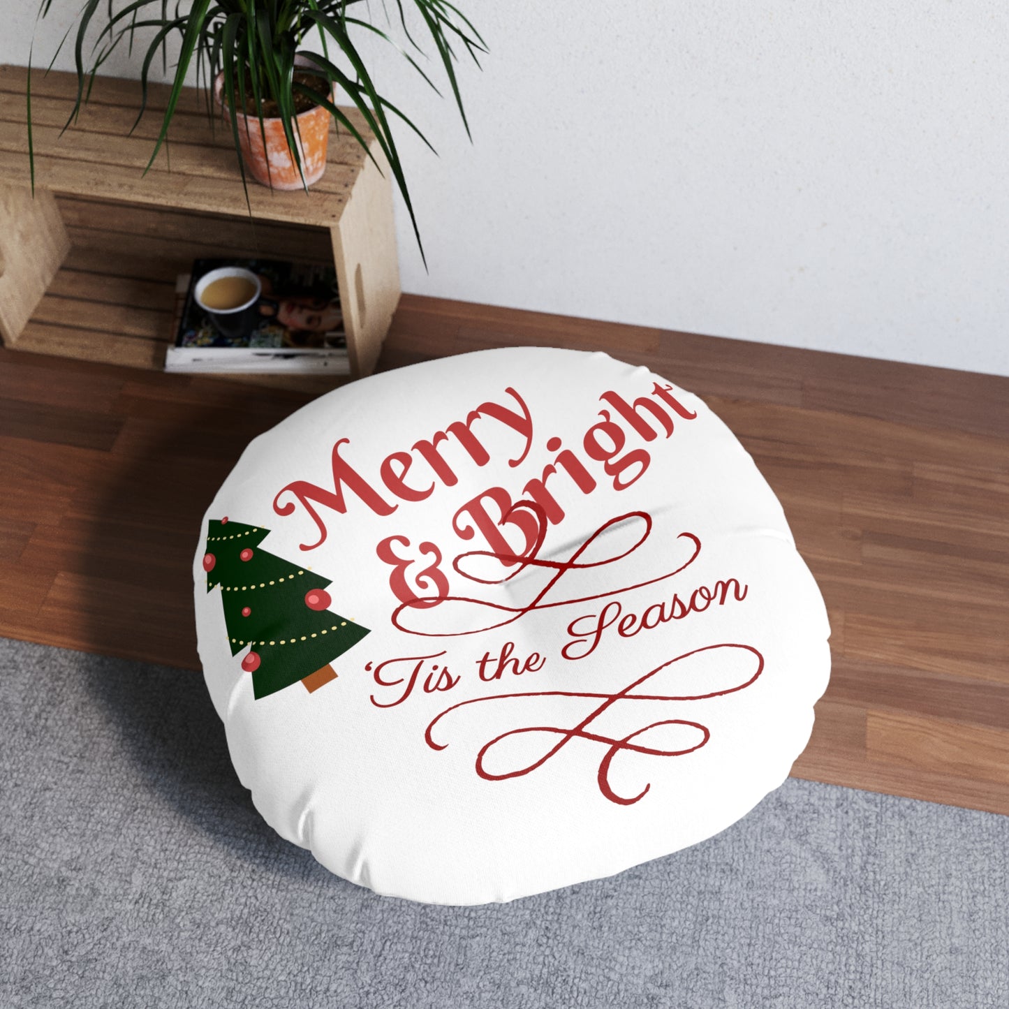 Tufted Floor Pillow, Round