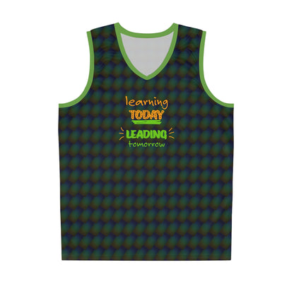 Learning Today Leading Tomorrow Basketball Jersey (AOP)