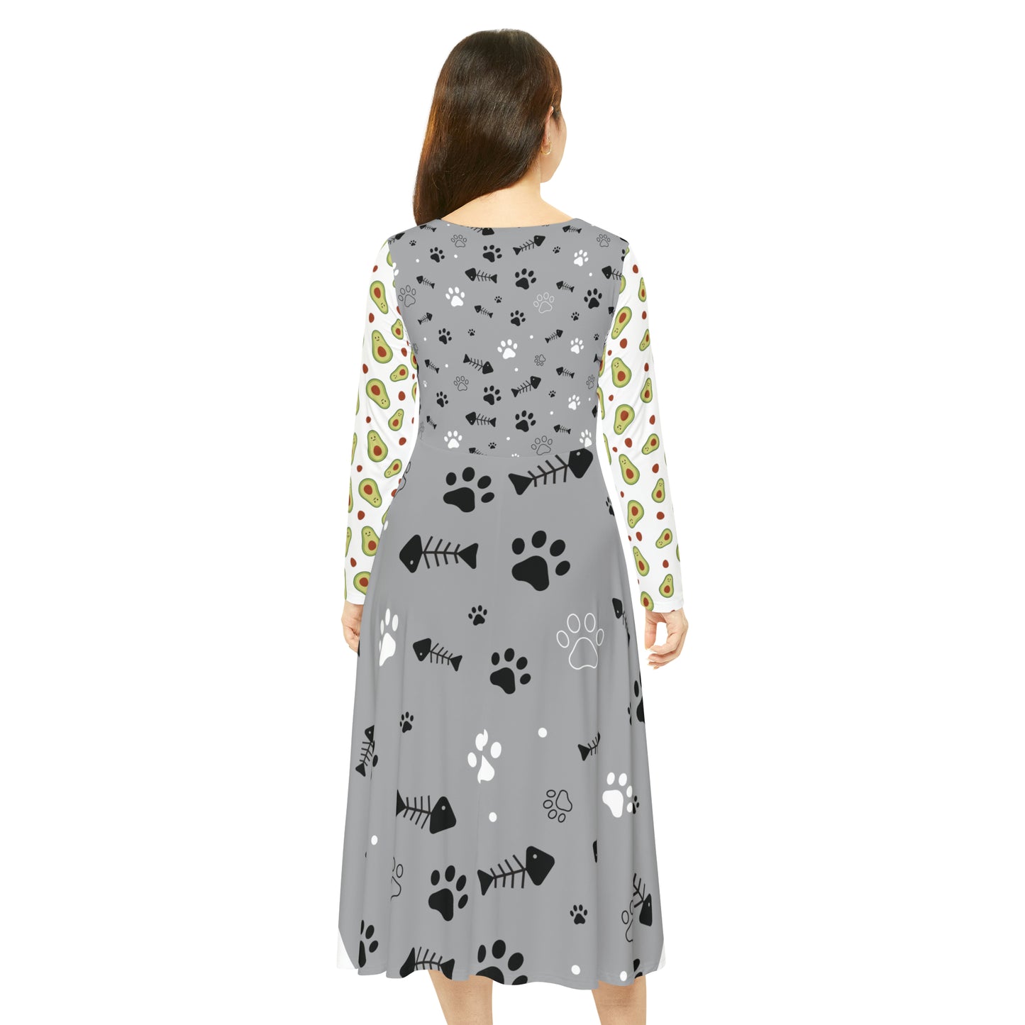Women's Long Sleeve Dance Dress (AOP)