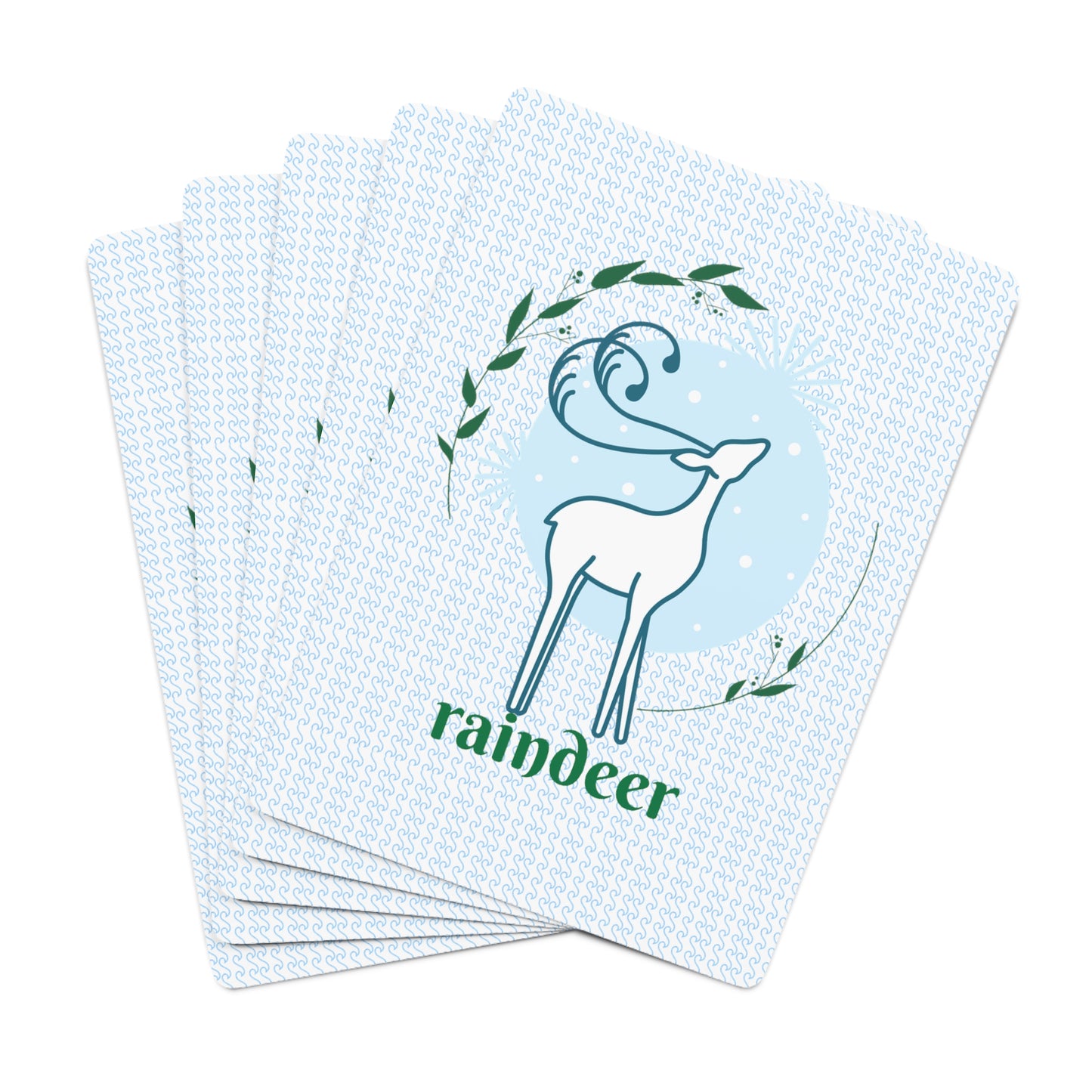 Raindeer Custom Poker Cards