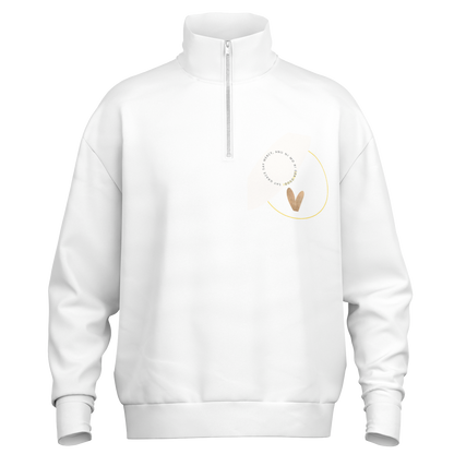 Grace Heavyweight Oversized Quarter Zip Sweatshirt - AOP