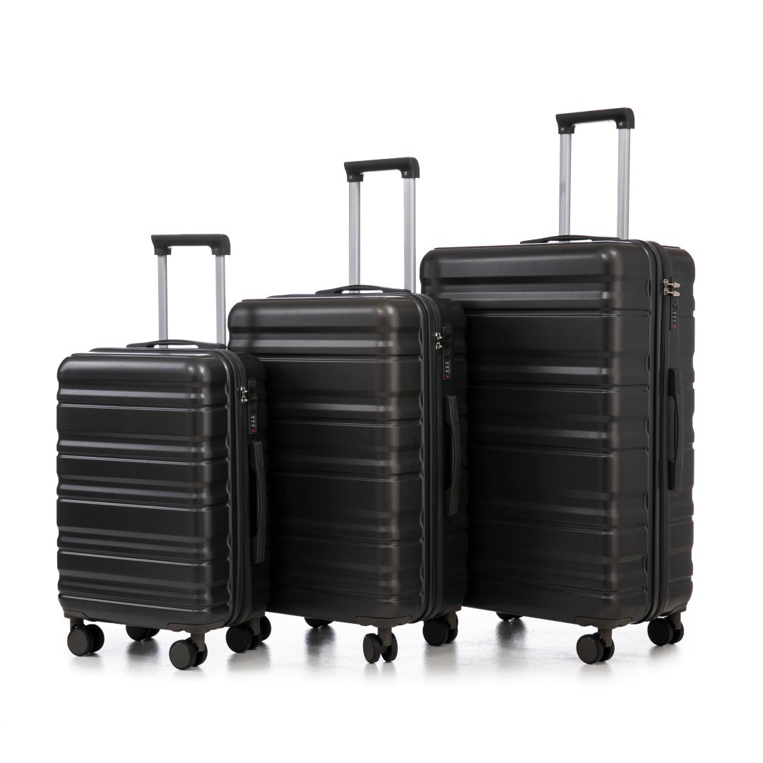 HIFINE TOURIST 20   24  28 3 Pcs   Set In ABS Spinner Wheel Luggage, Carry On Suitcase, Matching Color   Combination Loc (ONLY SHIPS TO THE US)