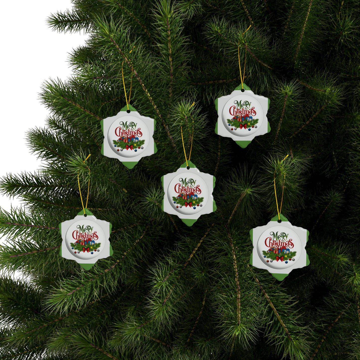Christmas Ceramic Ornaments (1pc, 3pcs, 5pcs, 10pcs)