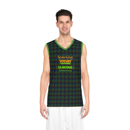 Learning Today Leading Tomorrow Basketball Jersey (AOP)