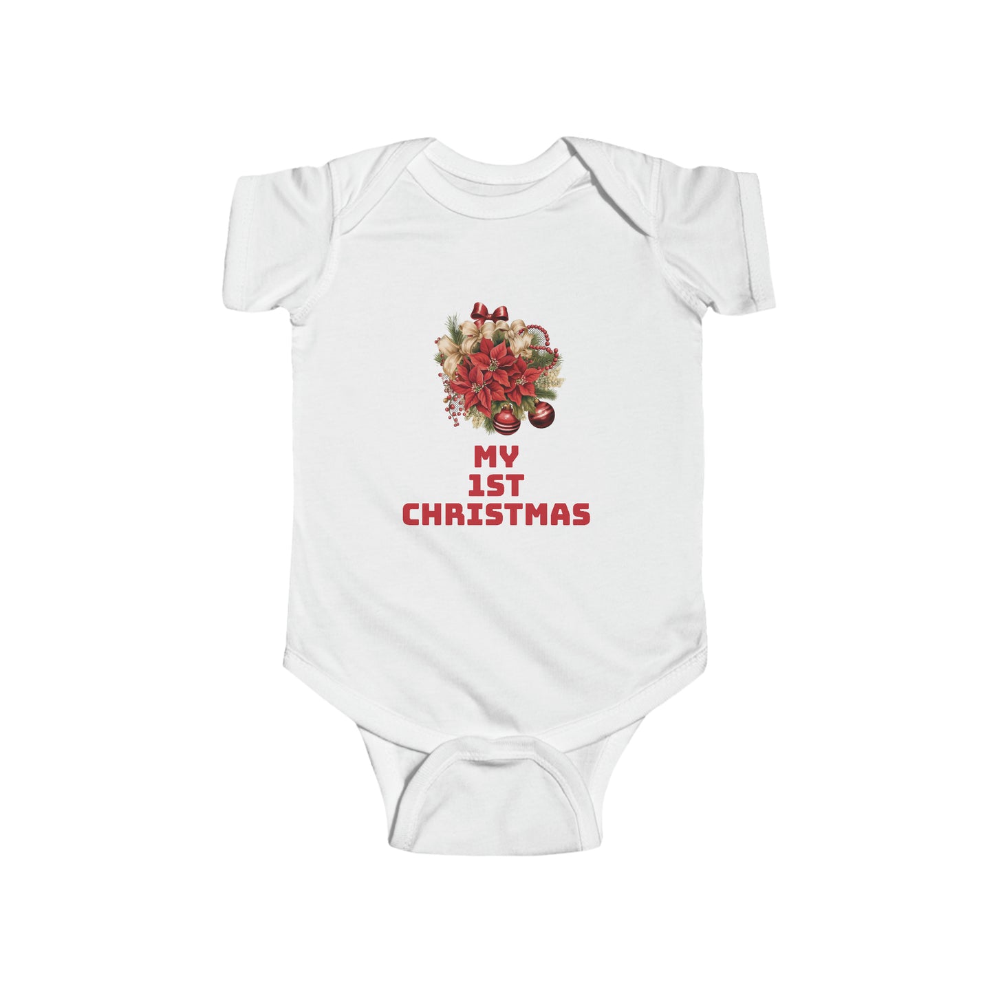 Christmas Infant Fine Jersey Bodysuit