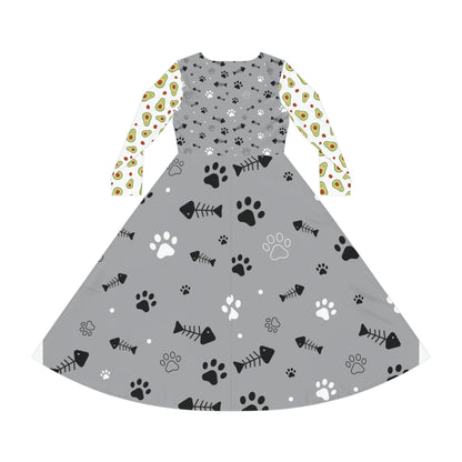 Women's Long Sleeve Dance Dress (AOP)
