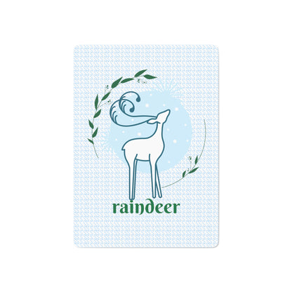 Raindeer Custom Poker Cards