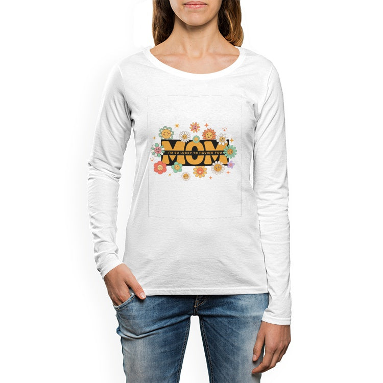Mothers Day Women's Crew Neck Long sleeve T-shirt