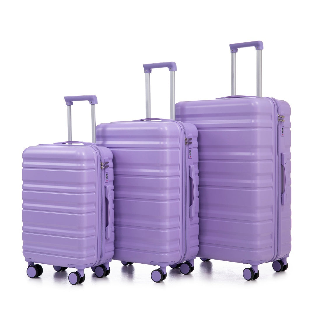 HIFINE TOURIST 20   24  28 3 Pcs   Set In ABS Spinner Wheel Luggage, Carry On Suitcase, Matching Color   Combination Loc (ONLY SHIPS TO THE US)