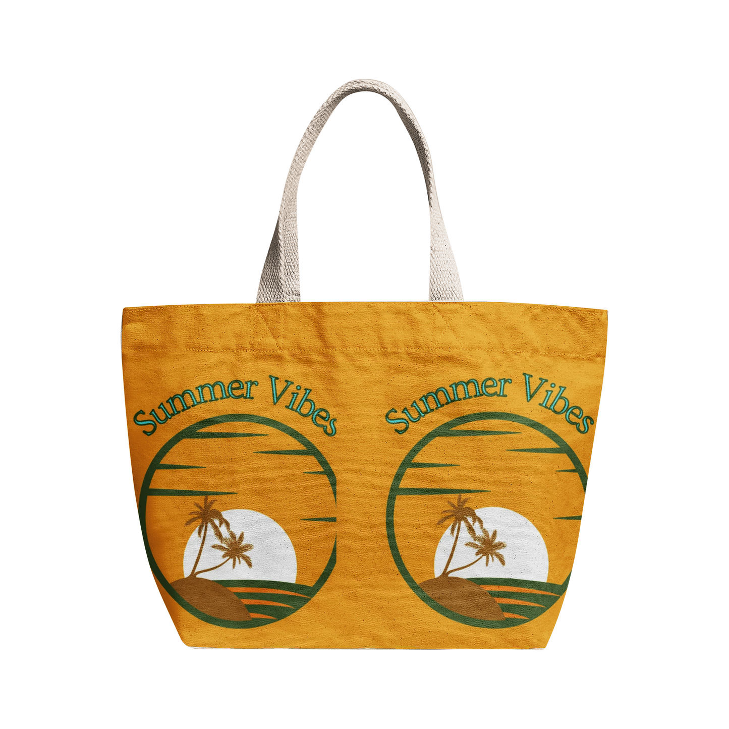 Multicolored Heavy Duty and Strong Natural Canvas Tote Bags