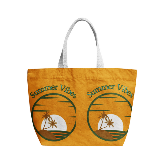 Multicolored Heavy Duty and Strong Natural Canvas Tote Bags