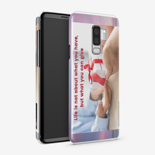 Life Is Not About What You Have Multicolored Phone Cases