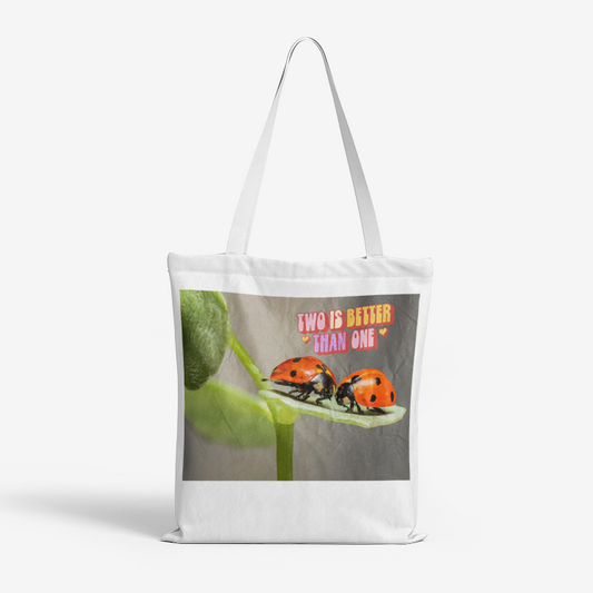 Two Are Better Than One Heavy Duty and Strong Natural Canvas Tote Bags