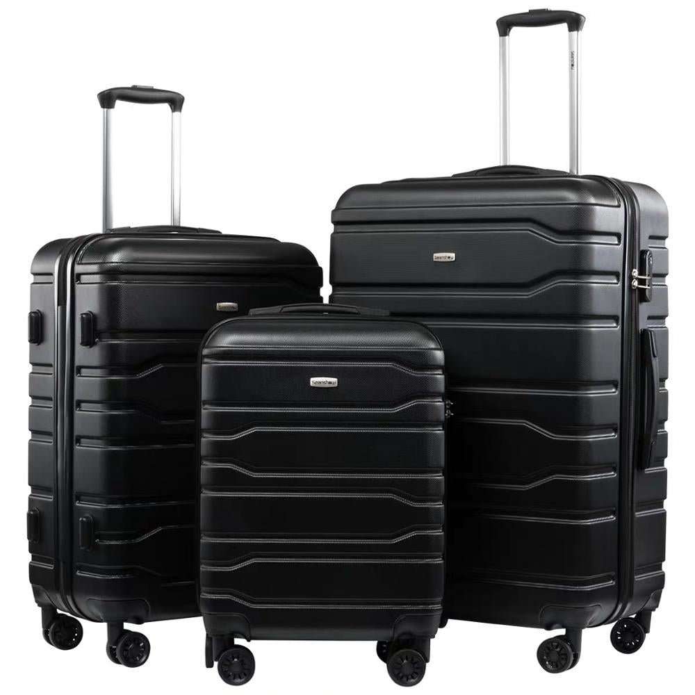 Rolling luggage set travel suitcase on wheels