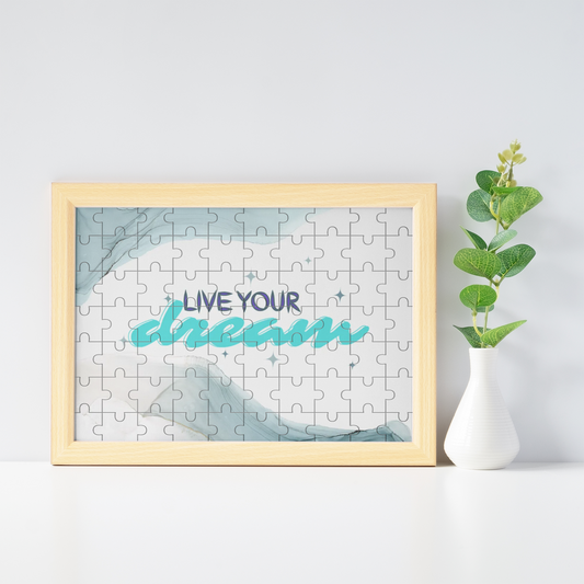Live Your Dream Jigsaw Puzzles Photo Frame
