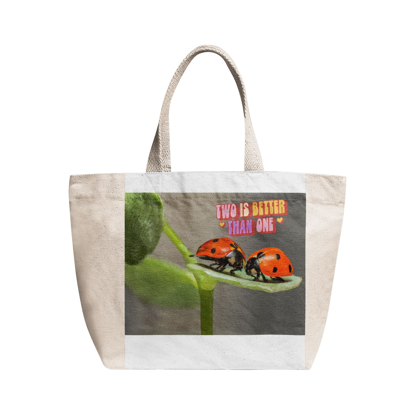 Two Are Better Than One Heavy Duty and Strong Natural Canvas Tote Bags