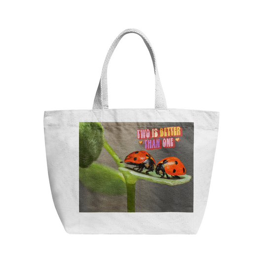 Two Are Better Than One Heavy Duty and Strong Natural Canvas Tote Bags